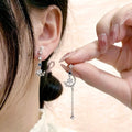 Moon Dangle Earrings for Women