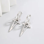 Long Pentacle Witchcraft Wiccan Women's Earrings