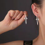 Long Pentacle Witchcraft Wiccan Women's Earrings