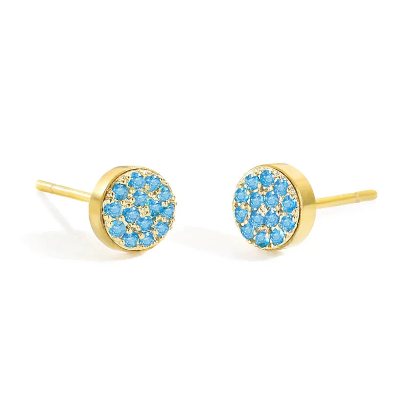 Women's December birthstone stud earrings