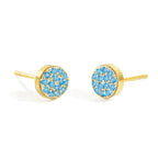 Women's December birthstone stud earrings