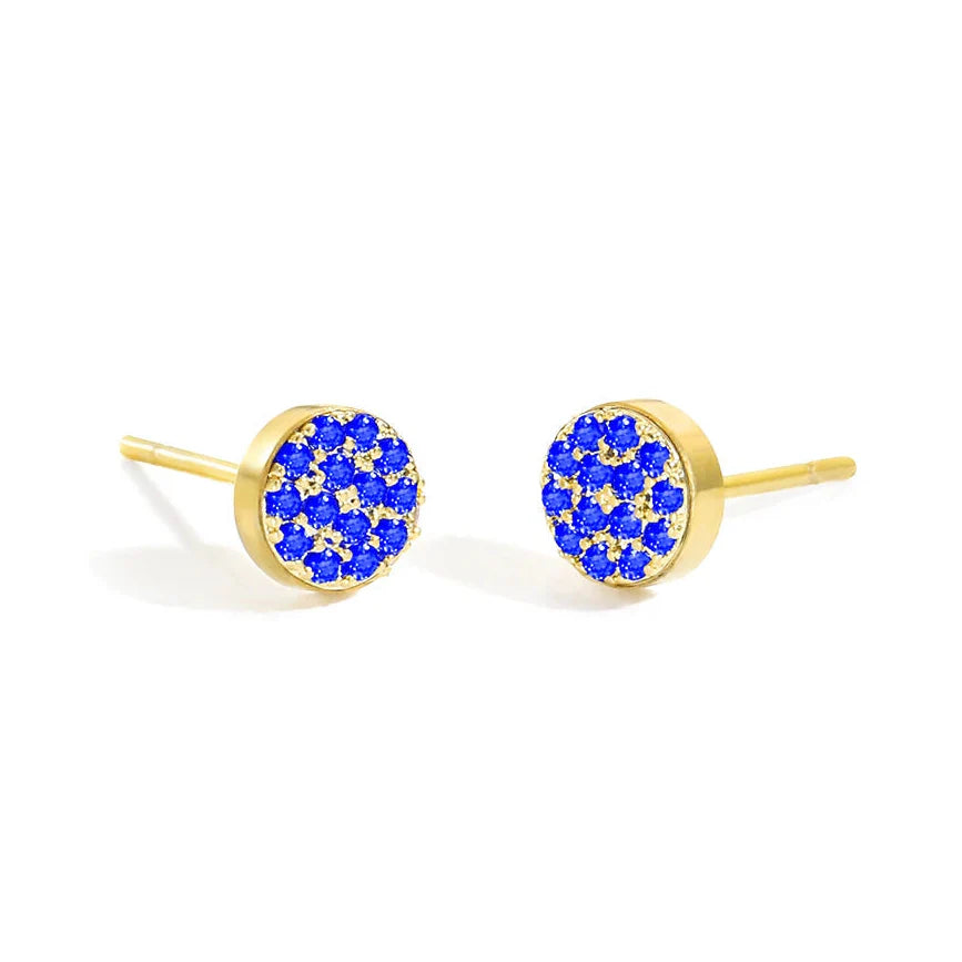 Women's March birthstone stud earrings