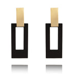 Rectangle Drop Earrings
