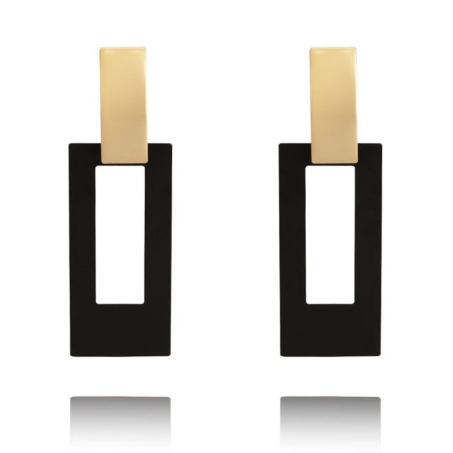 Rectangle Drop Earrings