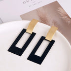 Rectangle Drop Earrings