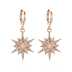 Sun Earrings women gold