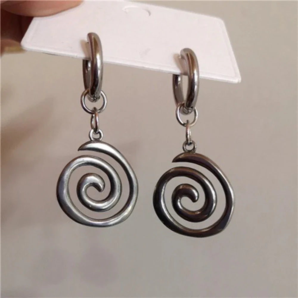 Spiral Dangle Earrings for Women