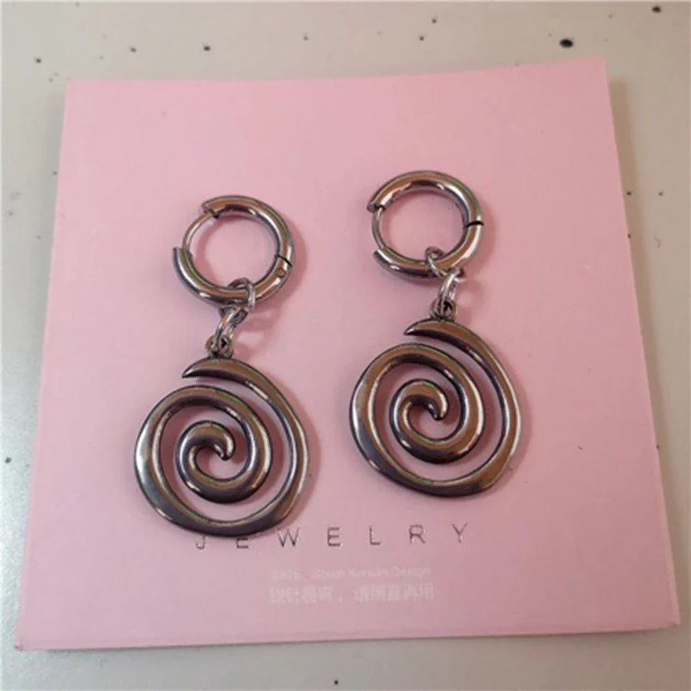 Spiral Dangle Earrings for Women