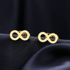 Infinity Symbol Stud Earrings for Women or