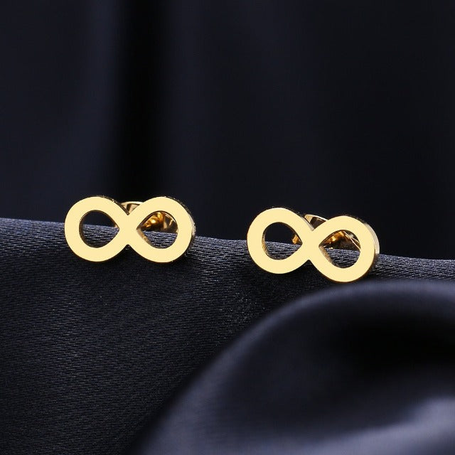 Infinity Symbol Stud Earrings for Women or