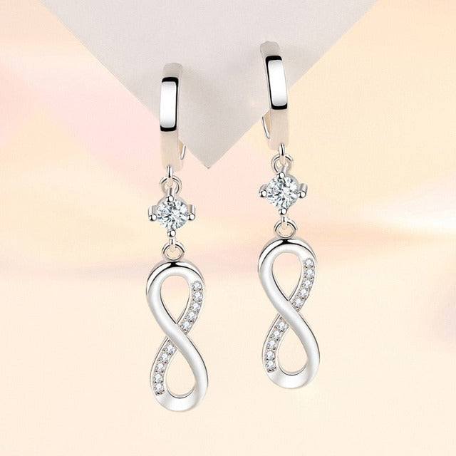 Infinity Symbol Dangle Earrings for Women