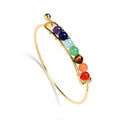 7 Chakras Gold Bracelet for Women