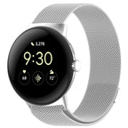 Magnetic Milanese Stainless Steel Bracelet for Google Pixel Watch 1 & 2 silver gray