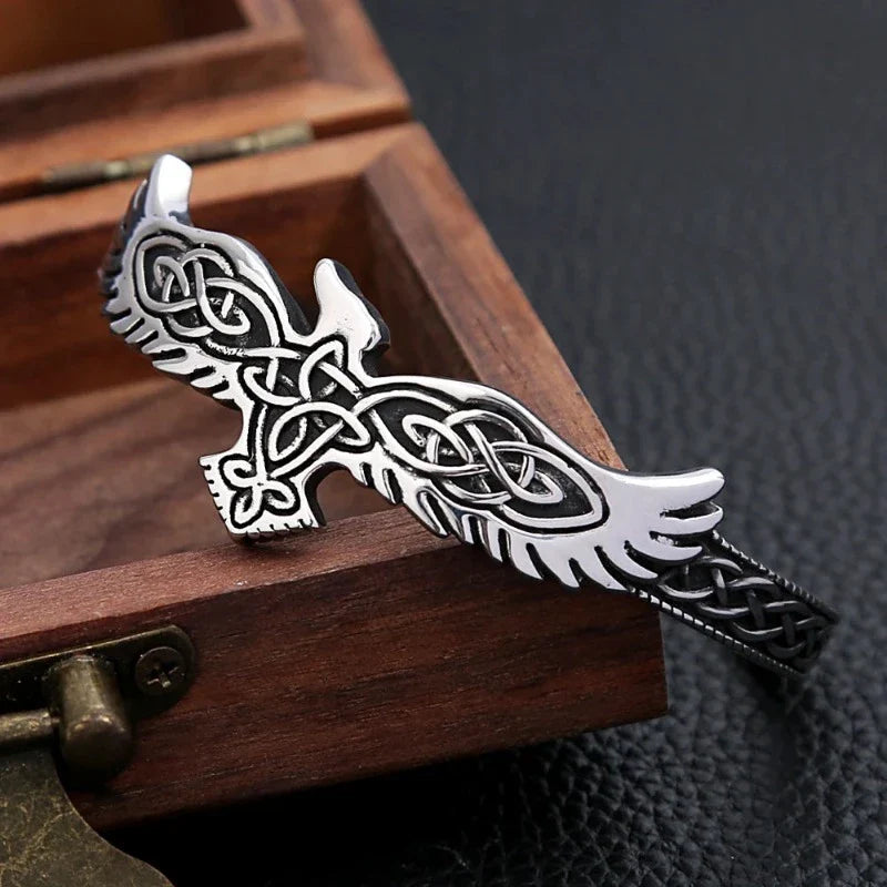  Silver Eagle Figaro Bracelet
