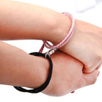 Black and Pink Couple Magnetic Bracelet