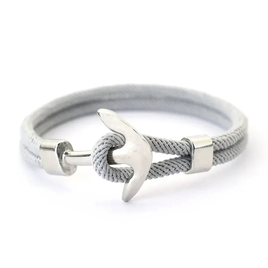Gray anchor bracelet 