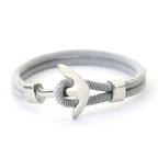 Gray anchor bracelet 