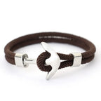 Brown anchor bracelet