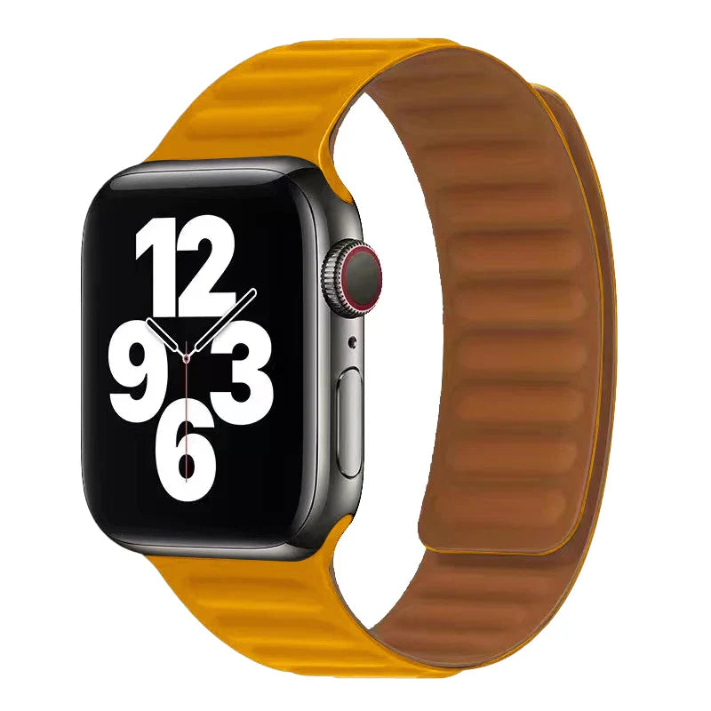 Orange Magnetic Clasp Apple Watch Band
