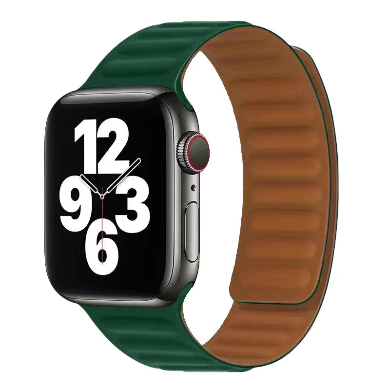Green Magnetic Clasp Apple Watch Band