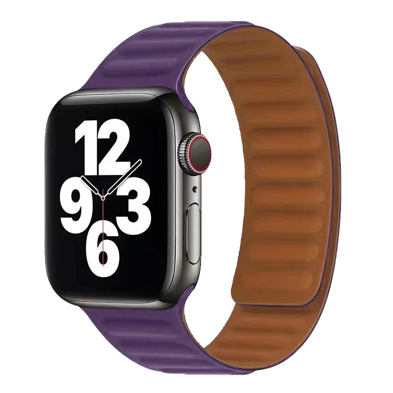 Purple Magnetic Clasp Apple Watch Band