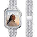 Diamond Apple Watch Bracelet for Women silver