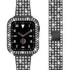 Diamond Apple Watch Bracelet for Women black