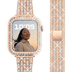 Diamond Apple Watch Bracelet for Women rose gold