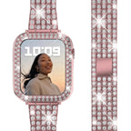 Diamond Apple Watch Bracelet for Women pink