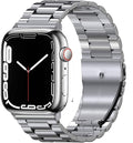 Ultra-Resistant Steel Apple Watch Band silver