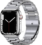 Ultra-Resistant Steel Apple Watch Band silver