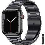 Ultra-Resistant Steel Apple Watch Band black + tool