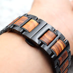 Apple Watch Wood Bracelet brown and black
