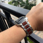Apple Watch Wood Bracelet brown and black