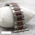 Apple Watch Wood Bracelet silver and brown