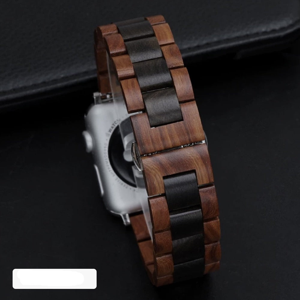 Apple Watch Wood Bracelet brown and black