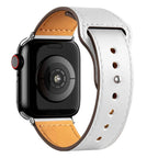 Apple Watch Leather Strap in white