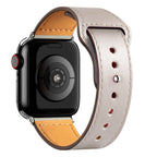 Apple Watch Leather Strap in off-white