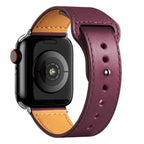 Apple Watch Leather Strap in burgundy