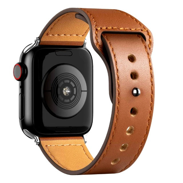 Apple Watch Leather Strap in brown