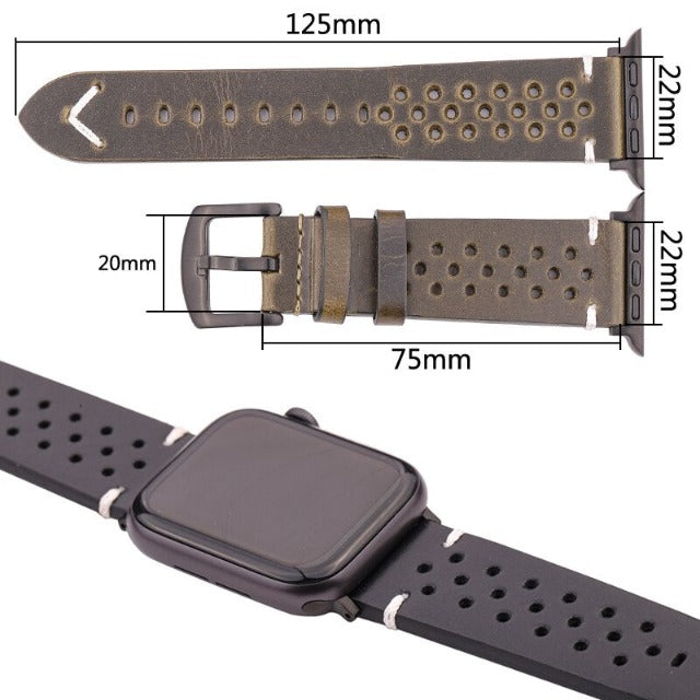 Apple Watch Strap in Genuine Leather
