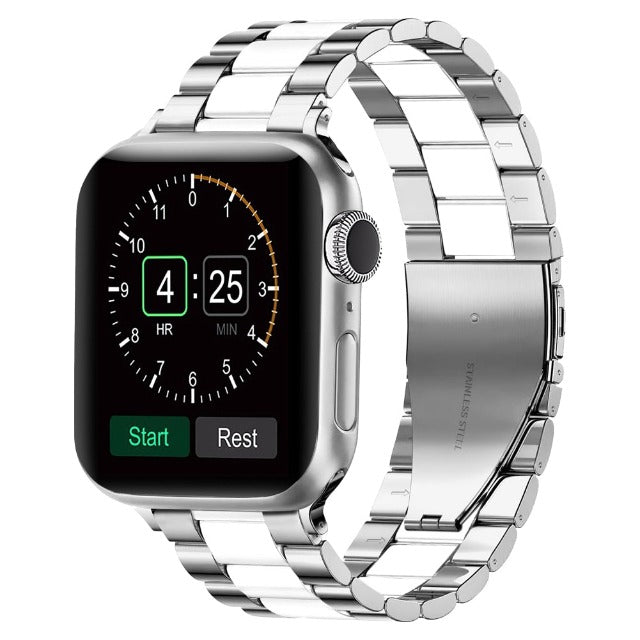 Silver Metal Apple Watch band