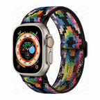 Apple Watch Band in Rainbow Woven Nylon