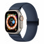 Apple Watch Band in Navy Blue Woven Nylon