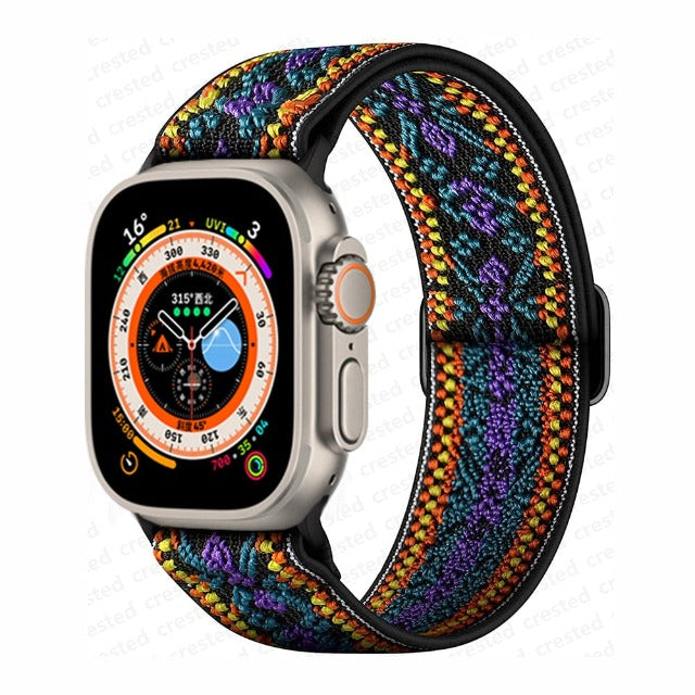 Apple Watch Band in Purple Woven Nylon