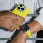 Yellow Surgical Silicone Apple Watch Band