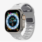 Gray Surgical Silicone Apple Watch Band