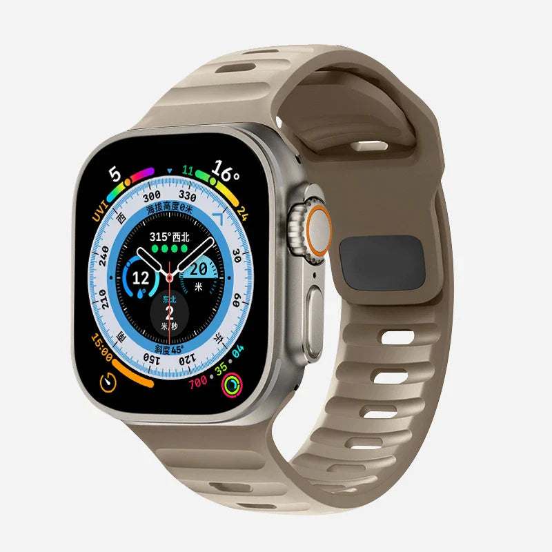 Brown Surgical Silicone Apple Watch Band