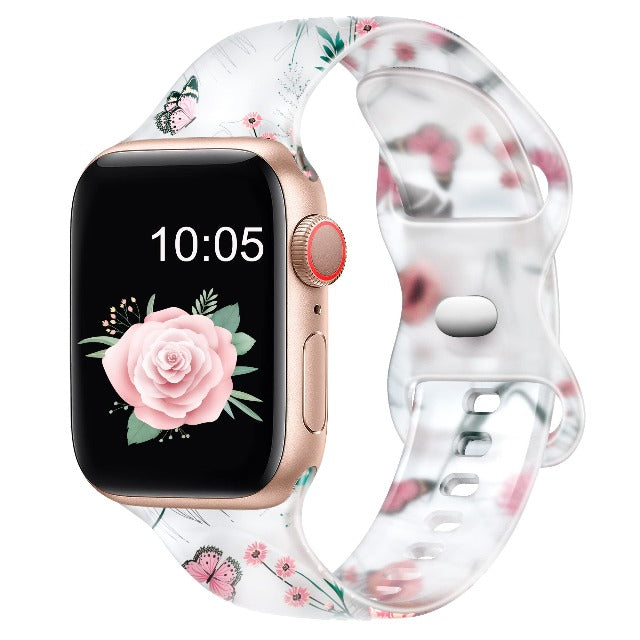 Women's Apple Watch Bracelet with Floral Print