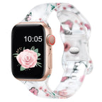 Women's Apple Watch Bracelet with Floral Print